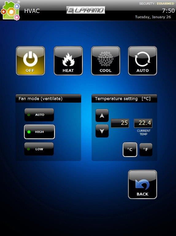 ovládání chytrého domu ipadem